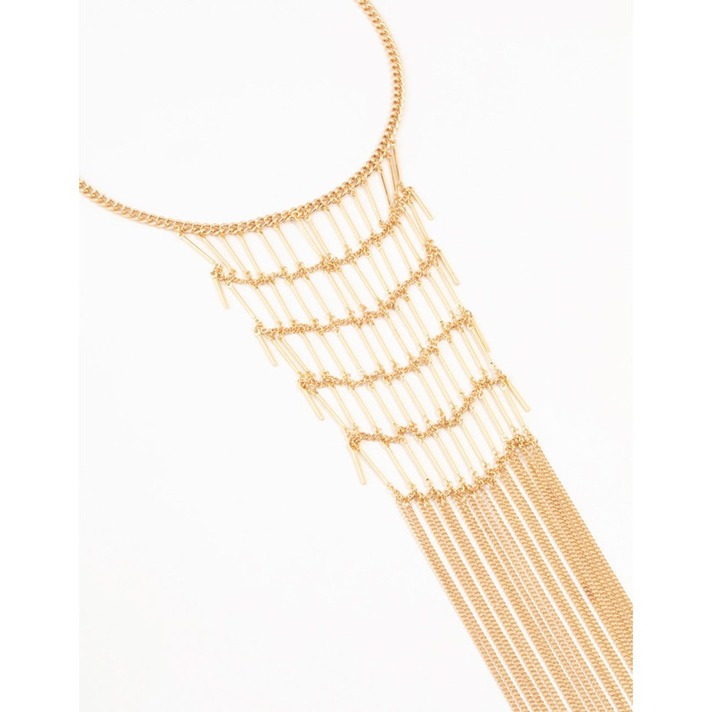 Gold Layered Statement Necklace