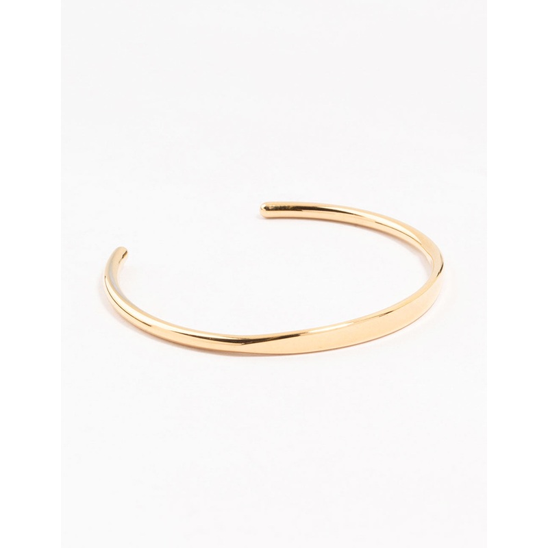 Waterproof Gold Plated Stainless Steel Slim Wrist Cuff