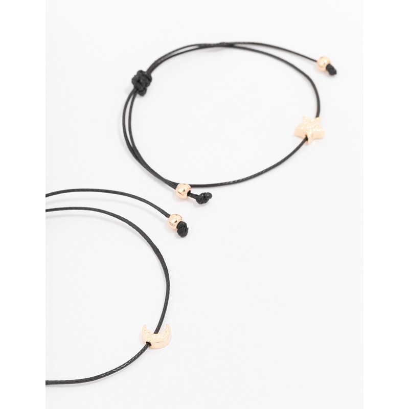 Black Cord Celestial Bracelet Pack