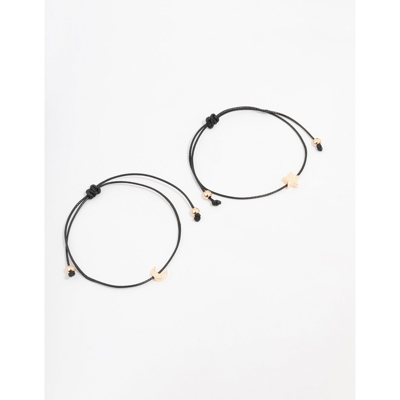 Black Cord Celestial Bracelet Pack