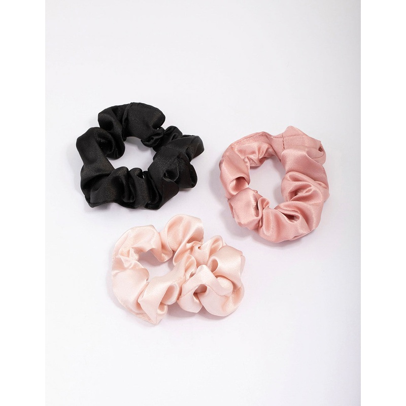 Pink Hair Scrunchie 3-Pack