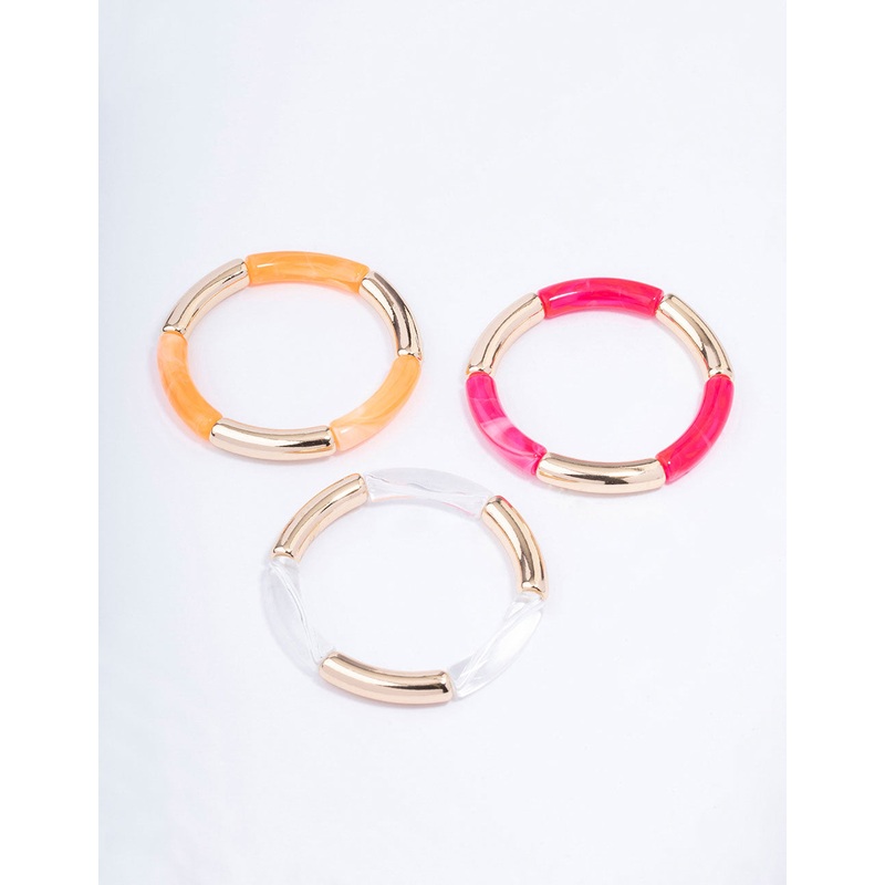 Gold Stretch Bracelet 3-Pack