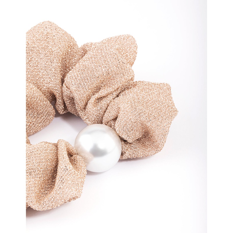 Blush Fabric Scrunchie