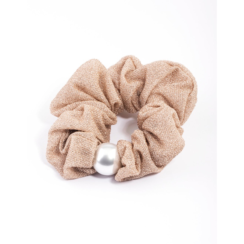Blush Fabric Scrunchie
