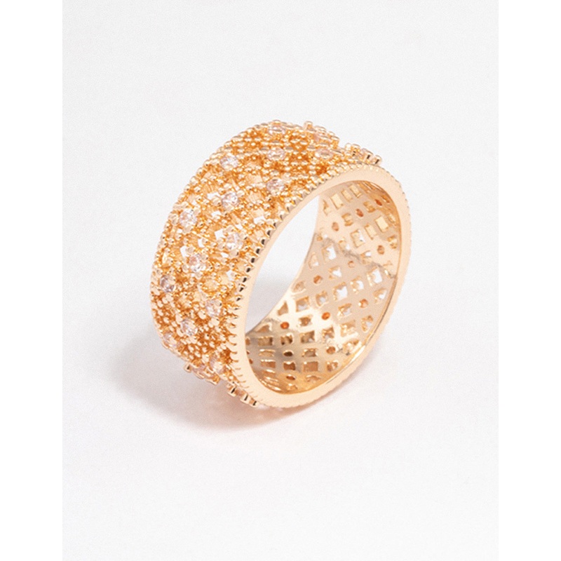 Gold Filigree Band Ring|SM|ML