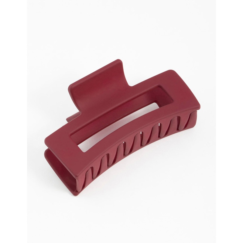 Burgundy Small Claw Clip