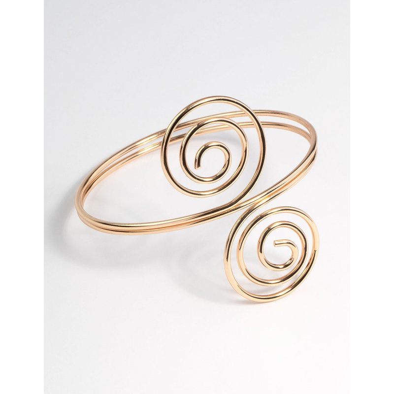 Gold Swirl Arm Cuff