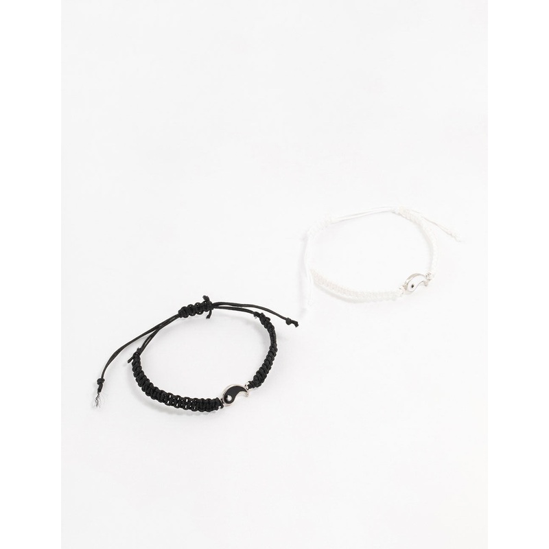 Yin Yang Tie Bracelets 2-Pack