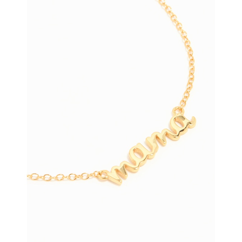 Gold Plated Sterling Silver Mama Toggle Bracelet