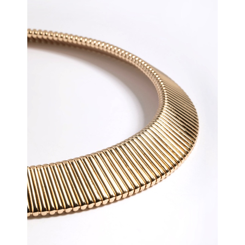Gold Snake Chain Statement Necklace