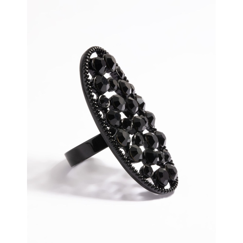 Oval Stone Set Ring|SM|ML