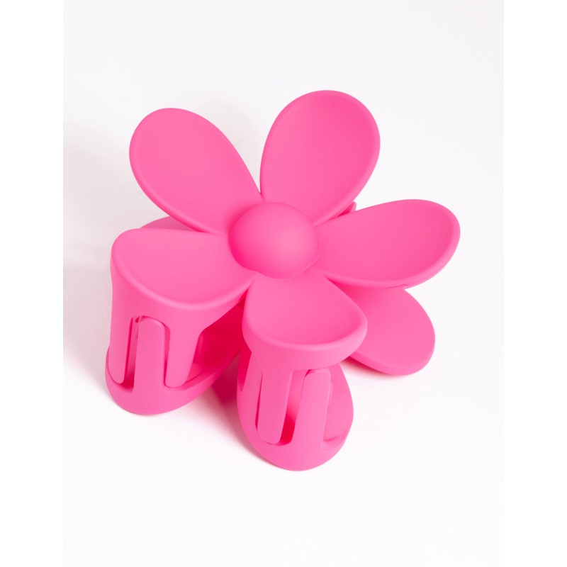 90s Pink Daisy Flower Claw Clip