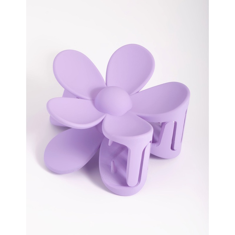 90s Purple Daisy Flower Claw Clip