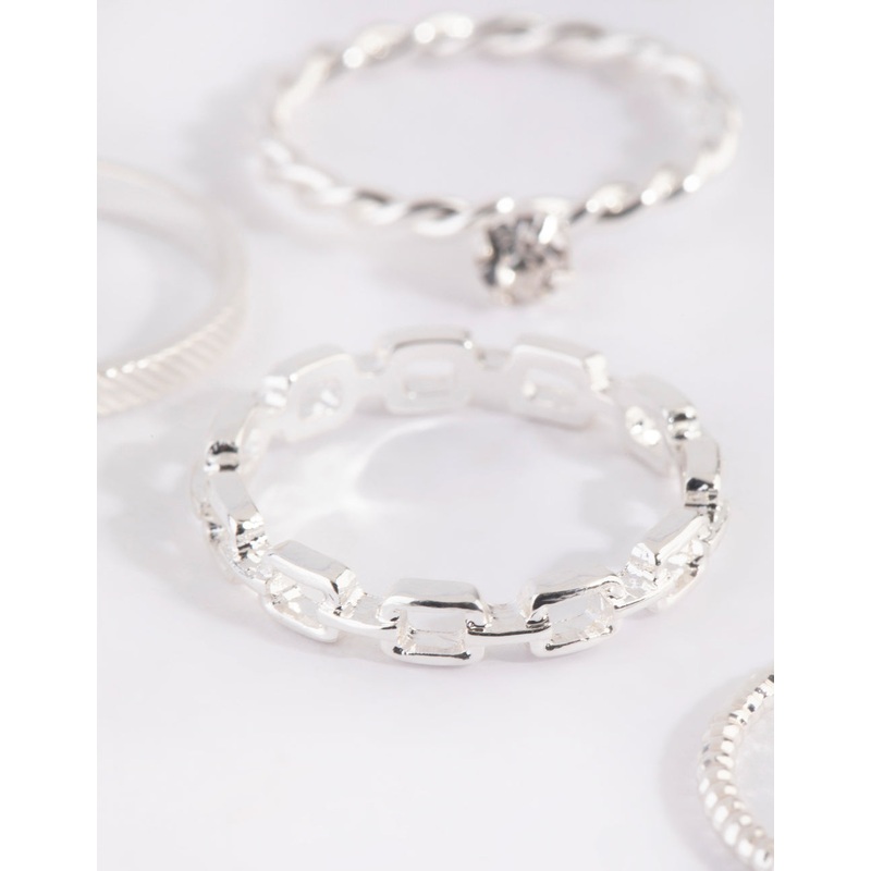 Silver Links Ring 4-Pack|SM|ML