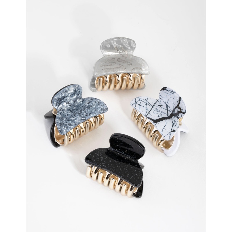 Black & Grey Mini Claw 4-Pack