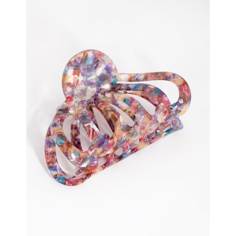 Rainbow Round Cut Out Claw