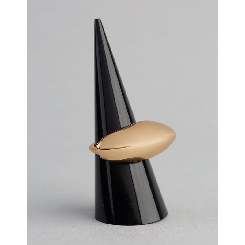 18ct Gold Plated Brass Irregular Shape Cocktail Ring