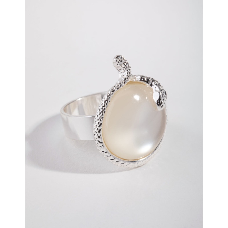 Silver Dome Snake Ring|SM|ML