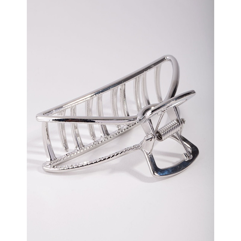 Silver Outline Claw Clip