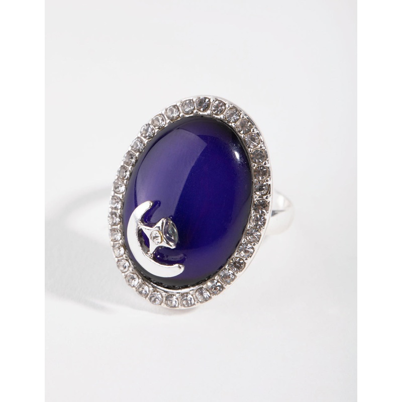 Silver Star & Moon Ring|SM|ML