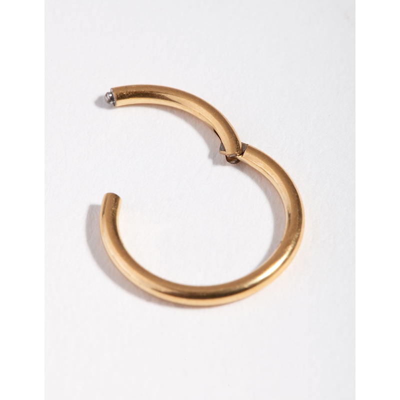 Titanium Gold 10mm Clicker Ring