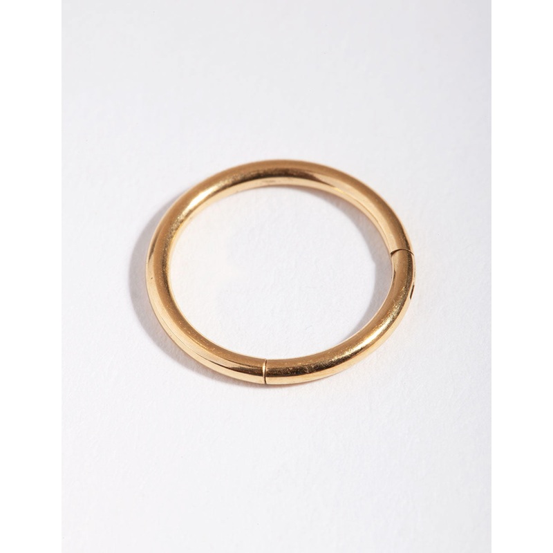 Titanium Gold 10mm Clicker Ring