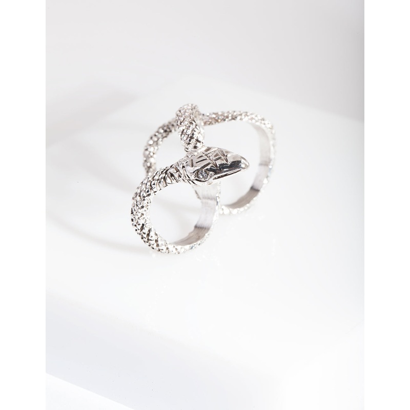 Silver Multi Finger Snake Ring