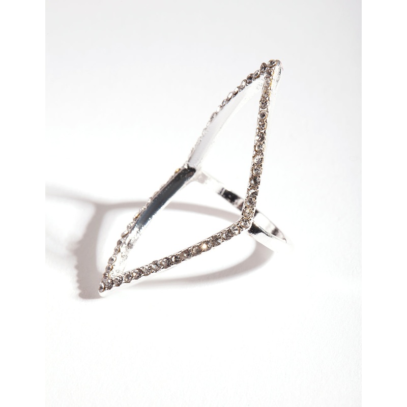 Silver Open Diamond Ring|SM|ML