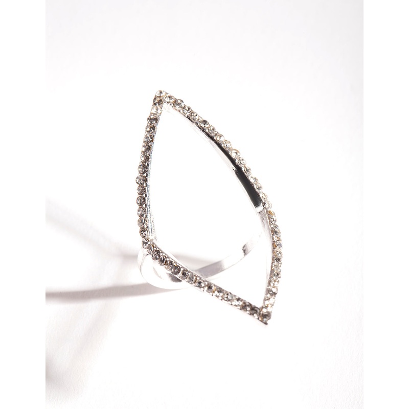 Silver Open Diamond Ring|SM|ML