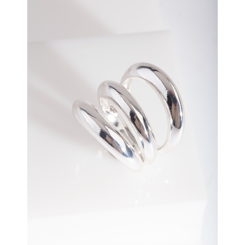 Silver Rounded Ring Stack|SM|ML