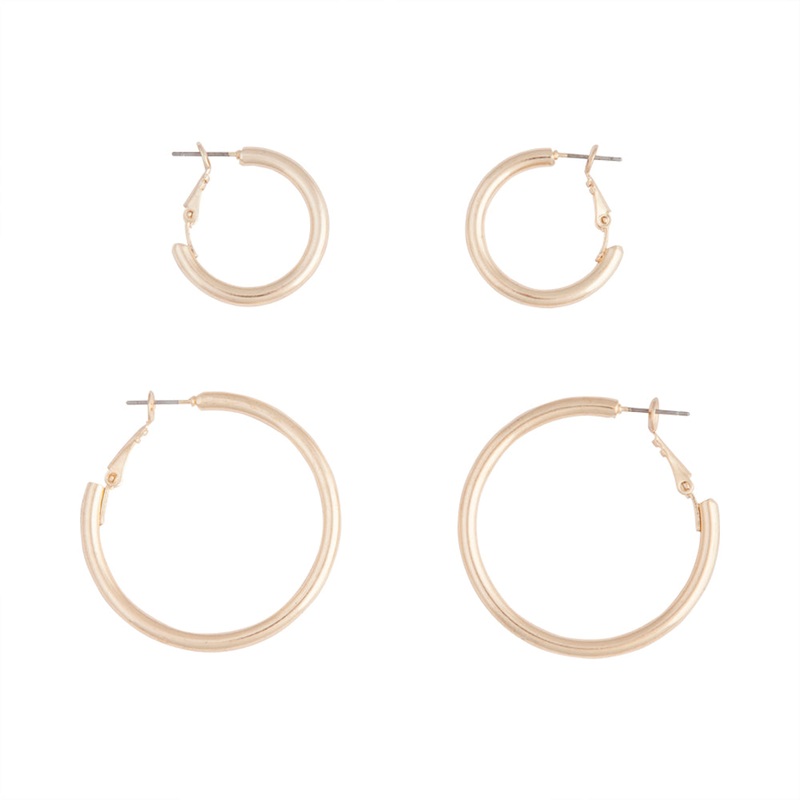 Gold Chunky Hoop Pack