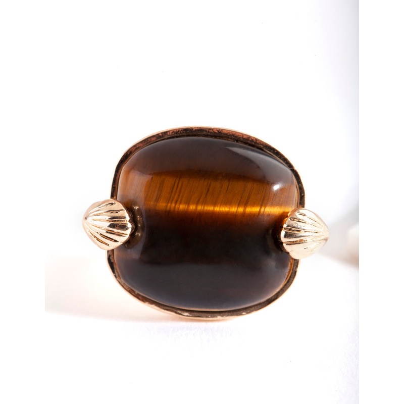 Gold Stone Claw Ring|SM|ML