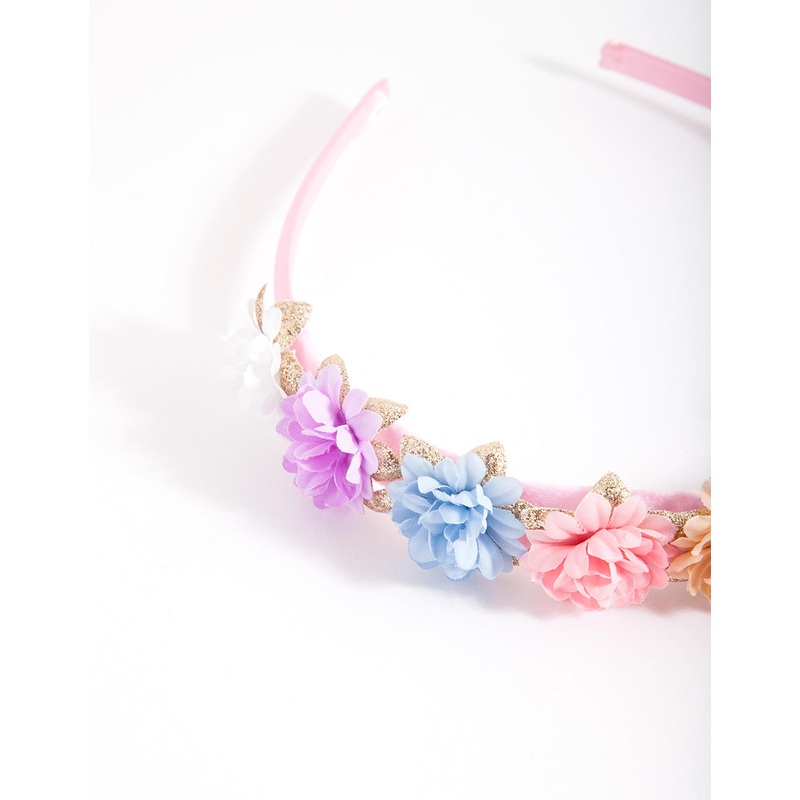 Kids Multi Coloured Flower Headband