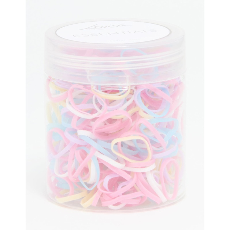 Pastel Elastic Hair Ties 350-Pack