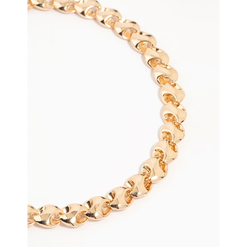 Gold Chain Choker Necklace