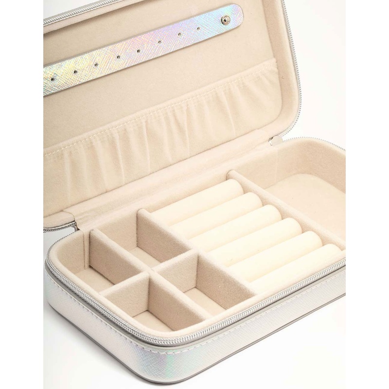 Holographic PU Leather Rectangle Jewellery Case