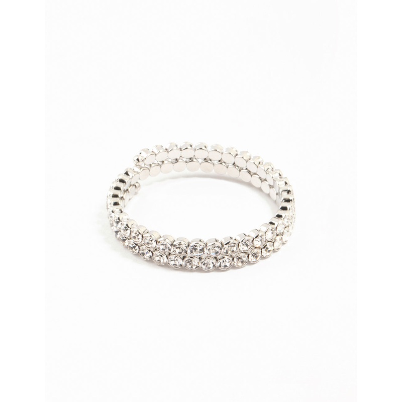 Silver Diamante Bangle