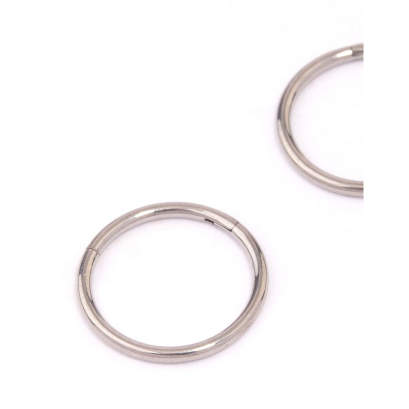 Titanium Sleeper Earrings 10mm