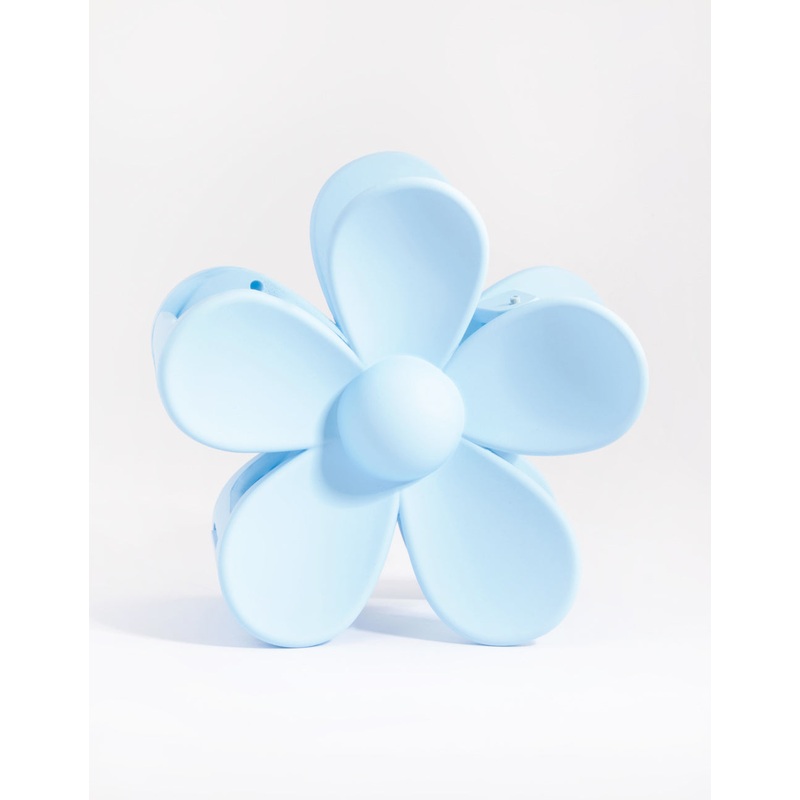 90s Blue Daisy Flower Claw Clip
