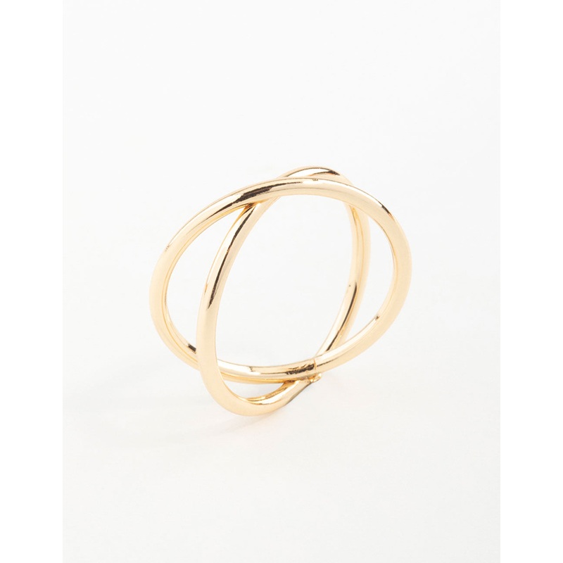 Gold Classic Crossover Ring|SM|ML