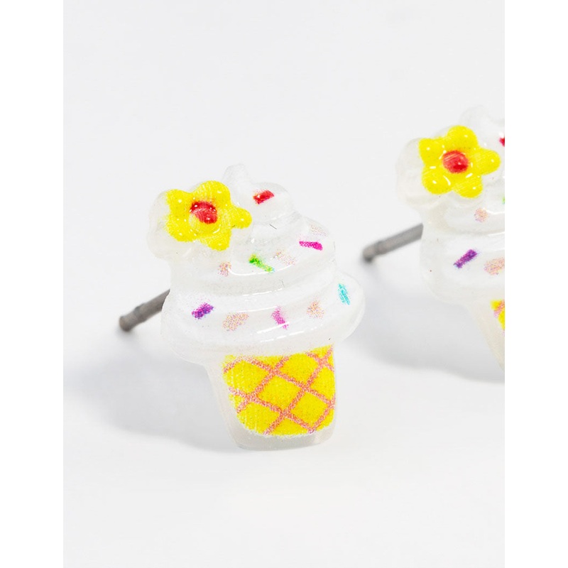 Ice cream Cone Stud Earrings