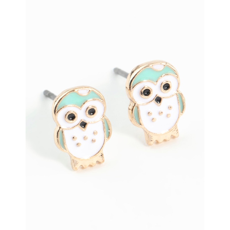 Mini Owl Stud Earrings