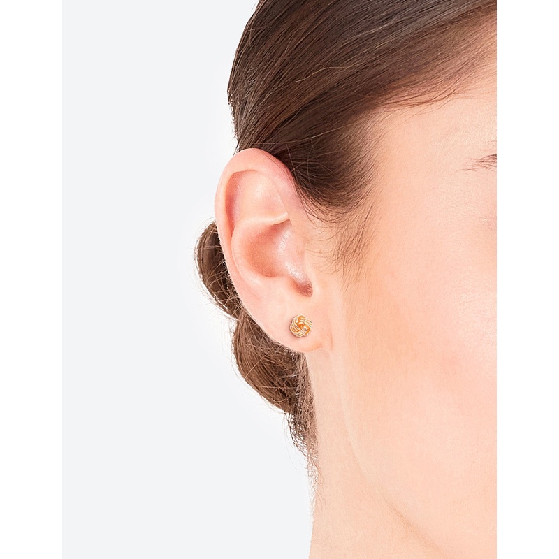 Gold Classic Mini Knot Earrings