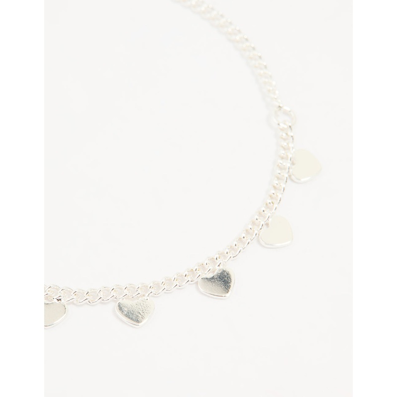 Silver Diamante Bow & Heart Bracelets 3-Pack