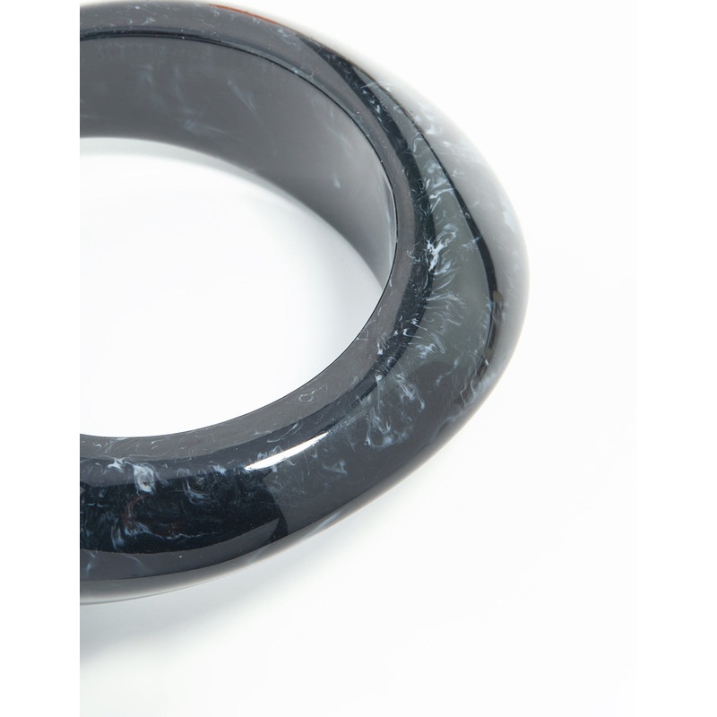 Dark Blue Acrylic Organic Bangle