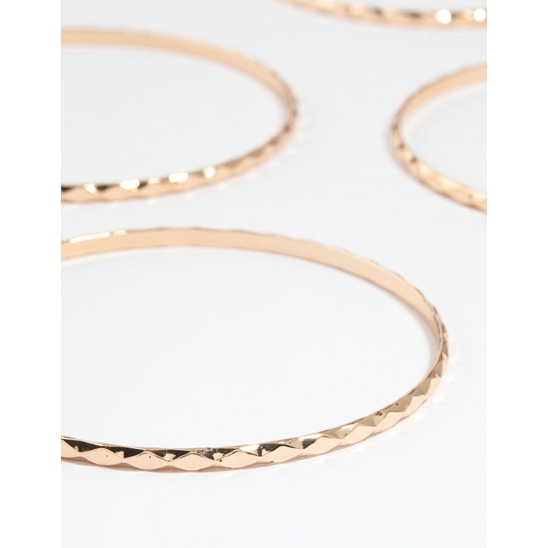 Gold Molten Bangles 7-Pack