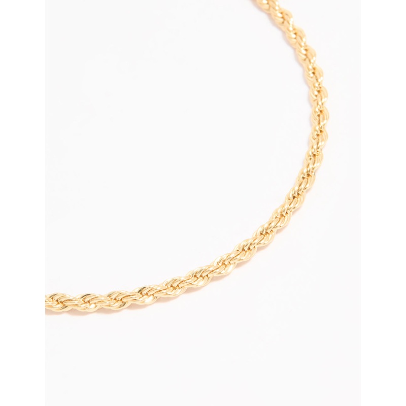Gold Plated Detailed Chain Toggle Bracelet