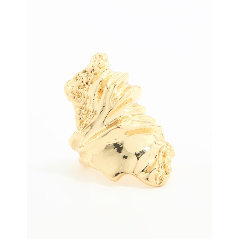 Gold Plated Molten Rock Ring|SM|ML
