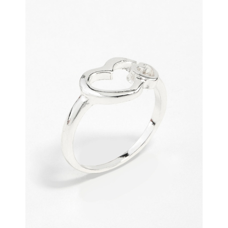 Silver Double Heart Ring|SM|ML