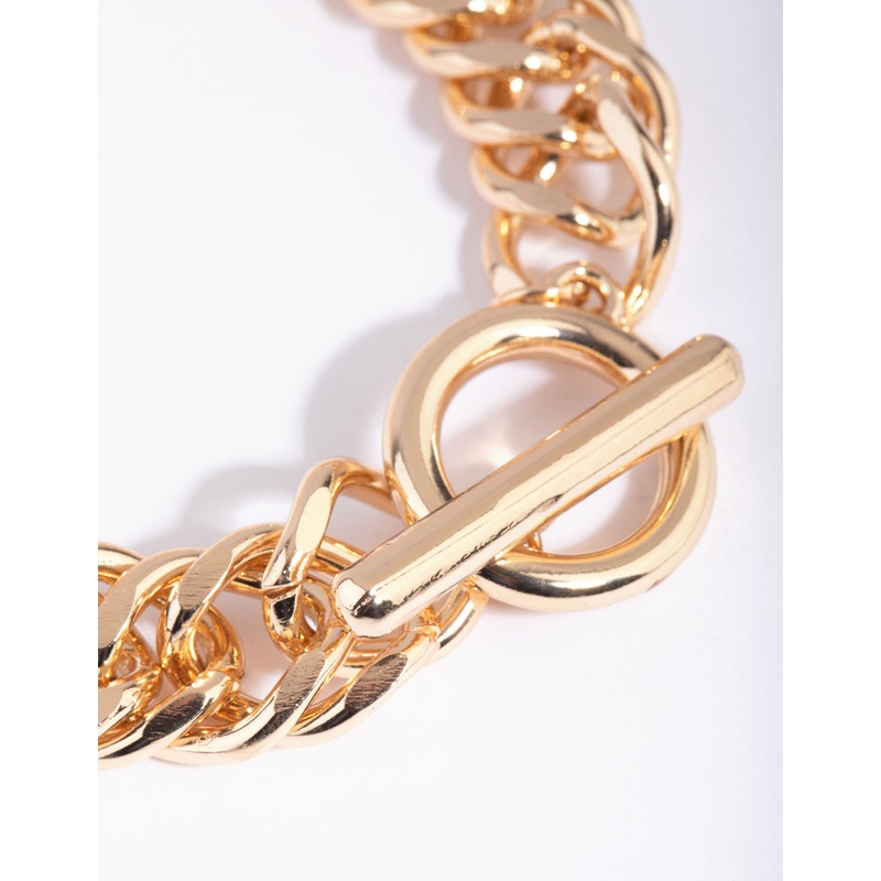 Gold Chain Link Bracelet